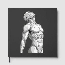 Libro De Visitas Android Anatomy: Futuristic Cyborg Foil Guestbook