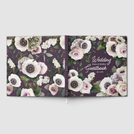 Libro De Visitas Anémona Blanca sobre Ciruelo de Medianoche