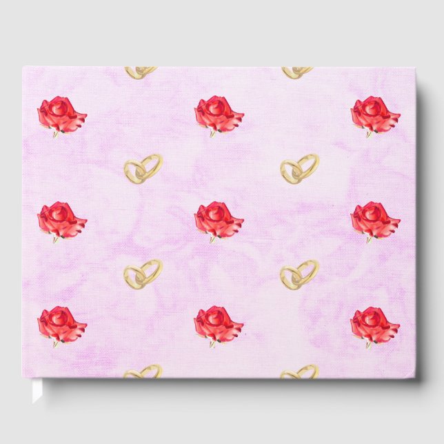 Libro De Visitas Anillos de rosas y Bodas (Anverso)