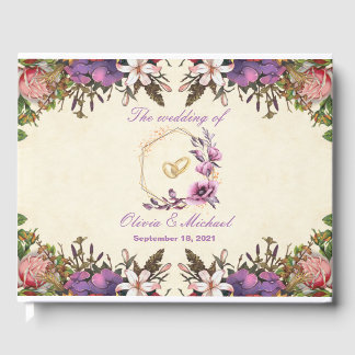 Libro De Visitas Anillos florales