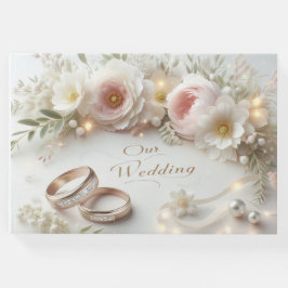 Libro De Visitas Anillos y flores bodas