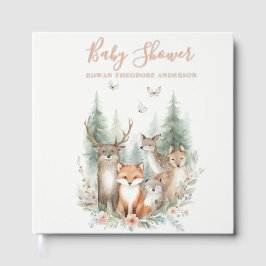 Libro De Visitas Animales de acuarela de Woodland