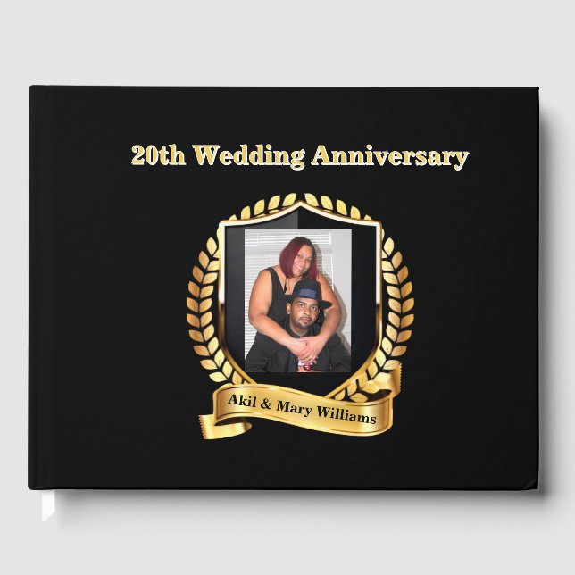 Libro De Visitas Aniversario boda (Anverso)