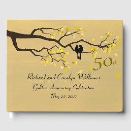 Libro De Visitas Aniversario de Oro de Lovebirds
