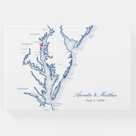 Libro De Visitas Annapolis Chesapeake Bay Map Boda