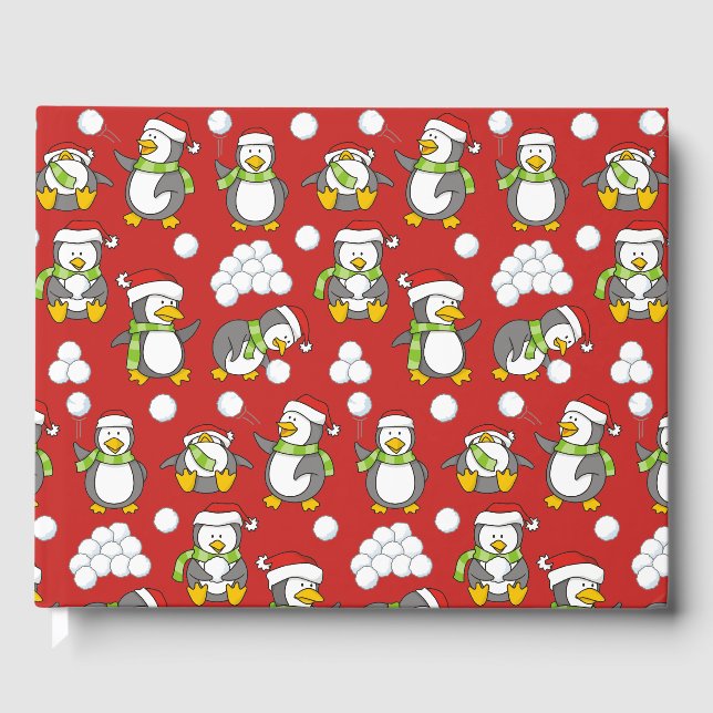 Libro De Visitas Antecedentes de pingüinos navidades (Anverso)