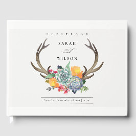 LIBRO DE VISITAS ANTLER FLORENTE SUCULENTE BOHEMIAN ALLURE MONOGRAM