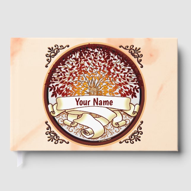 Libro De Visitas Apellido del árbol familiar de Crimson (Anverso)