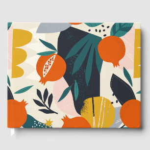 Libro De Visitas Apricot y hojas de moda moderno en Moda preppy