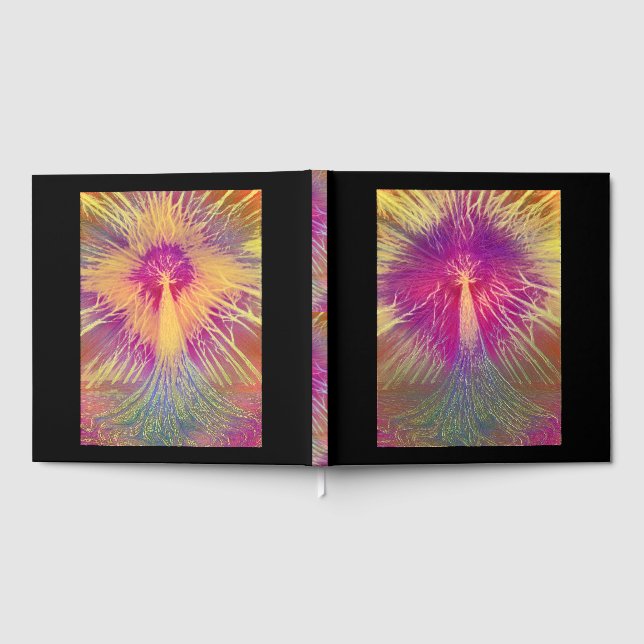 Libro De Visitas Árbol Colorido de la Vida (Lleno)