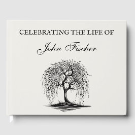 Libro De Visitas Árbol de la Vida personalizado para funeral, letre