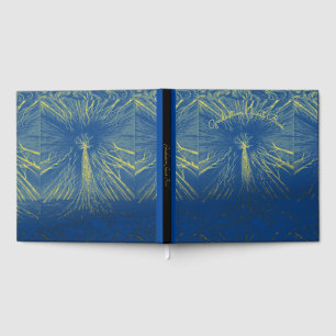 Libro De Visitas Árbol profundo del conocimiento azul