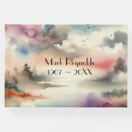 Libro De Visitas Árboles y pájaros podridos en acuarela