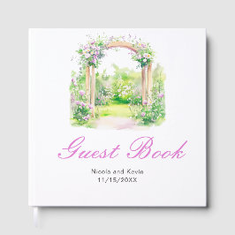 Libro De Visitas Arco de boda floral de primavera