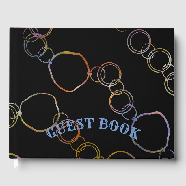 Libro De Visitas Arcoiris de cadena circular (Anverso)