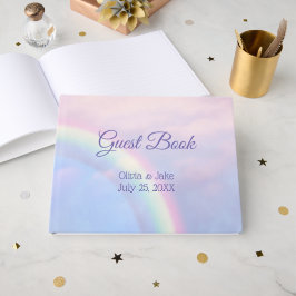 Libro De Visitas Arcoiris de esperanza - pastel, boda