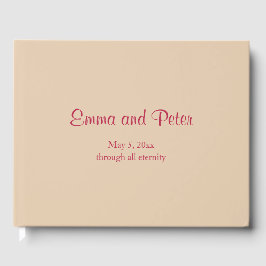 Libro De Visitas Arena "Por Toda la Eternidad" Boda Minimalista