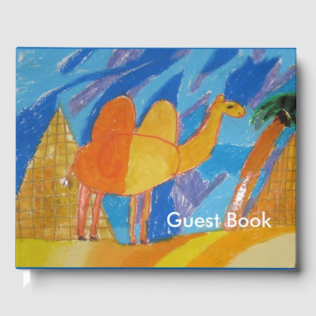 Libro De Visitas Arte de camello por niños (Anverso)