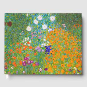 Libro De Visitas Arte de flores de jardín de campo de Gustav Klimt 