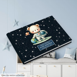 Libro De Visitas Astronauta de osito de peluche para niños