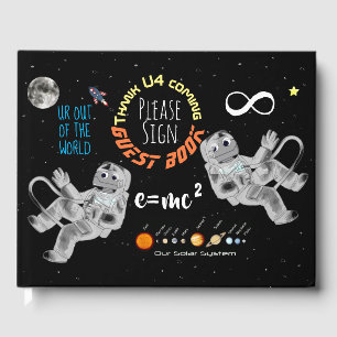 Libro De Visitas Astronautas geek de ciencia de matemáticas en el e
