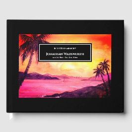 Libro De Visitas Atmósfera Funeral Tropical Beach Sunset
