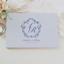 Libro De Visitas AURELIA Chinoiserie Monograma Floral victoriano