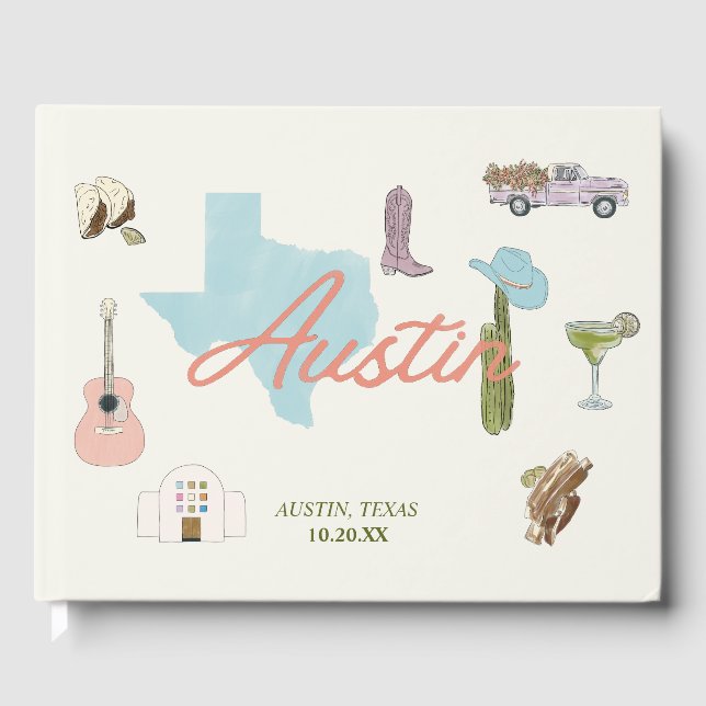 Libro De Visitas Austin, Boda de TX (Anverso)