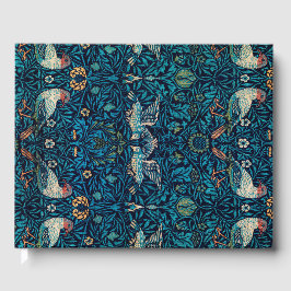 Libro De Visitas Aves (Patrón Floral Vintage) (de William Morris)