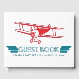 Libro De Visitas Avión Baby Shower Guest Book