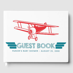 Libro De Visitas Avión Baby Shower Guest Book