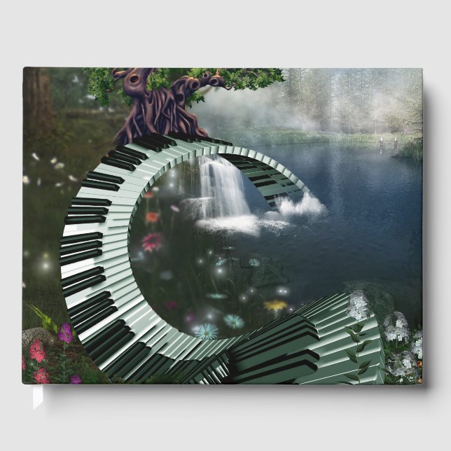 Libro De Visitas Awesome fantasy piano (Anverso)