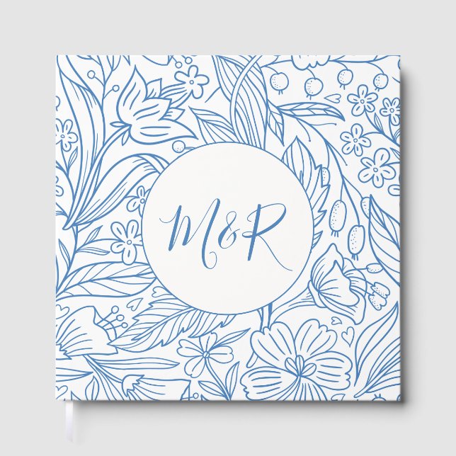Libro De Visitas Azul M&R (Anverso)