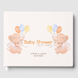 Libro De Visitas Baby Elephant Baby Shower