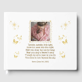 Libro De Visitas Baby Funeral Memorial Personalizado