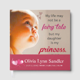 Libro De Visitas Baby Girl Announcement Guest Book | Personalized 