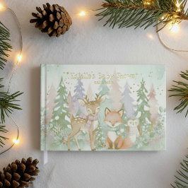 Libro De Visitas Baby It's Cold Outside Elegant Winter Woodland
