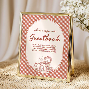 Libro de visitas  Baby Q BBQ Parejas Baby Shower
