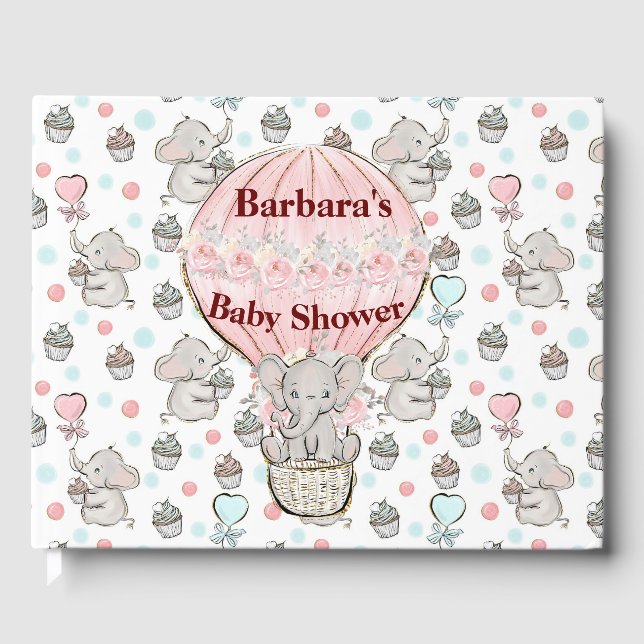 Libro De Visitas Baby Shower chica (Anverso)