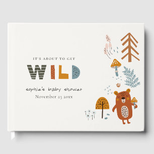 Libro De Visitas Baby Shower de animales de la selva tropical de Sc
