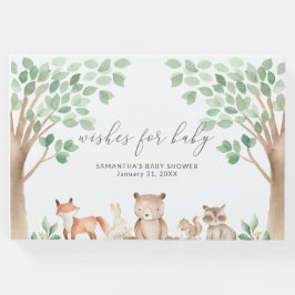 Libro De Visitas Baby Shower de animales salvajes neutrales de géne