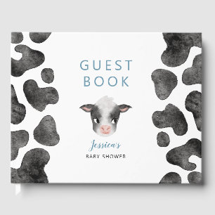 Libro De Visitas Baby Shower de Boy Cow