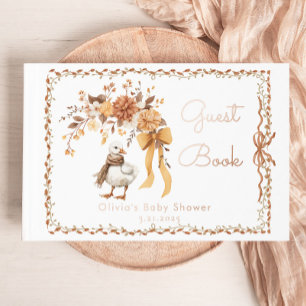 Libro De Visitas Baby Shower de caída rusa de Silly Goose