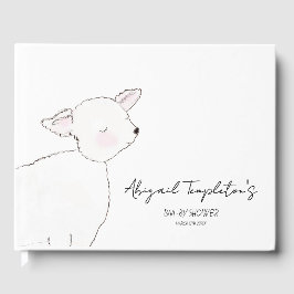 Libro De Visitas Baby Shower de cordero pequeño