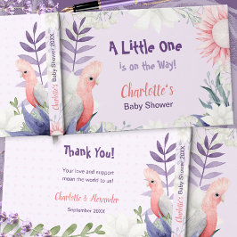 Libro De Visitas Baby Shower de lavanda encantada