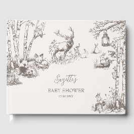 Libro De Visitas Baby Shower de Woodland Animals
