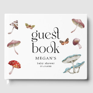 Libro De Visitas Baby Shower encantado con hongos rusos