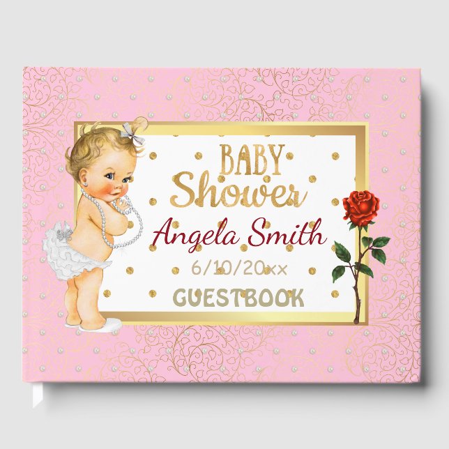 Libro De Visitas Baby Shower Guest Book (Anverso)