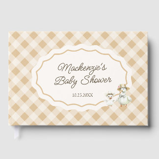 Libro De Visitas Baby Shower Guest Book de Goose & Gingham