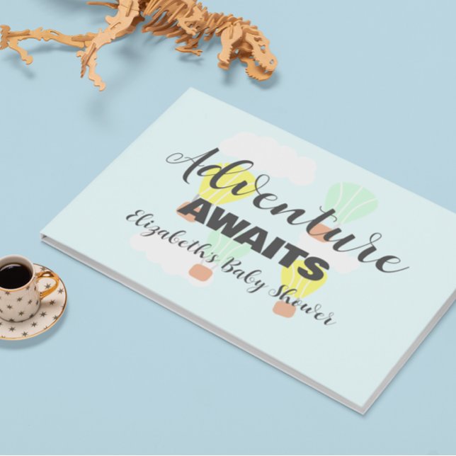 Libro De Visitas Baby Shower neutro en globo de aire caliente (Subido por el creador)